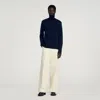 Sandro Wool And Cashmere Turtleneck In Blue