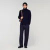 Sandro Wool And Cashmere Turtleneck Jumper In Black
