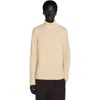 Sandro Wool And Cashmere Turtleneck Sweater In Neutral