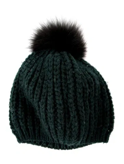 Pre-owned Sandro Wool Beanie Hat In Green