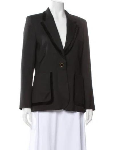 Pre-owned Sandro Wool Blazer In Black