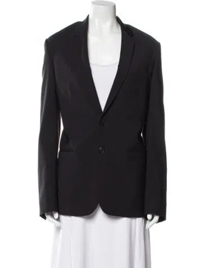 Pre-owned Sandro Wool Blazer In Black