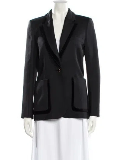 Pre-owned Sandro Wool Blazer In Black
