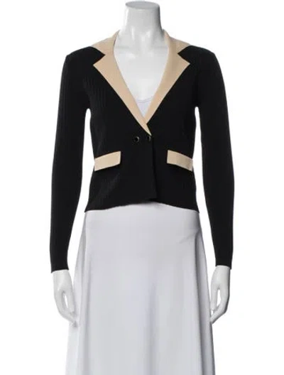 Pre-owned Sandro Wool Blazer In Black