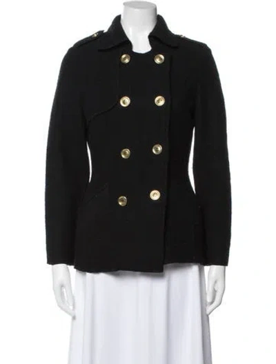 Pre-owned Sandro Wool Blazer In Black