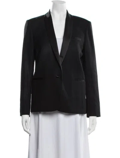 Pre-owned Sandro Wool Blazer In Black