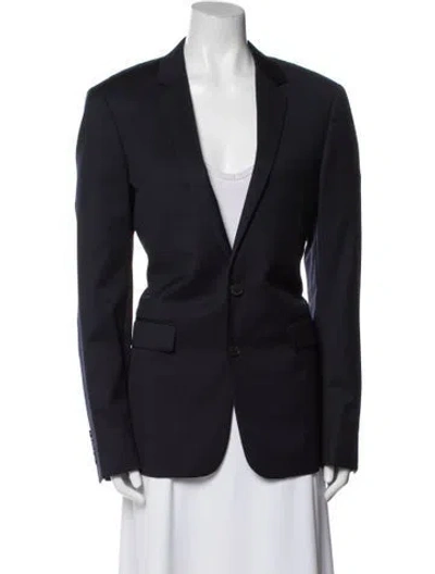 Pre-owned Sandro Wool Blazer In Blue