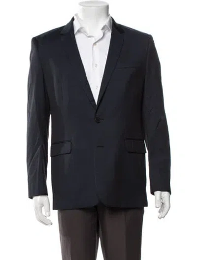 Pre-owned Sandro Wool Blazer In Blue