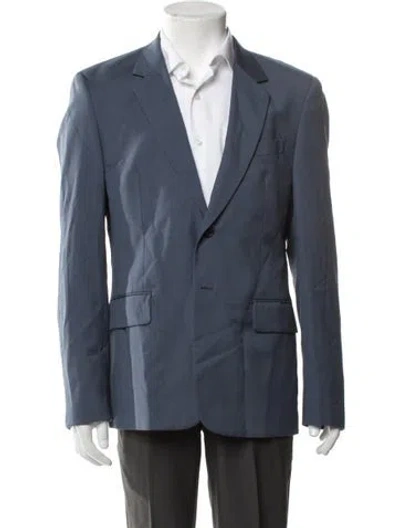Pre-owned Sandro Wool Blazer In Blue