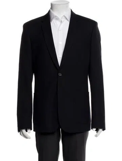 Pre-owned Sandro Wool Blazer In Blue