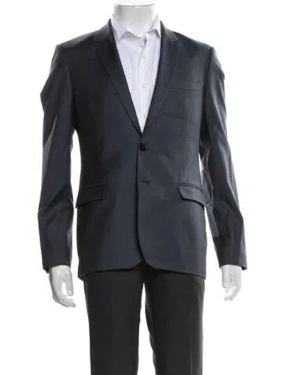 Pre-owned Sandro Wool Blazer In Blue