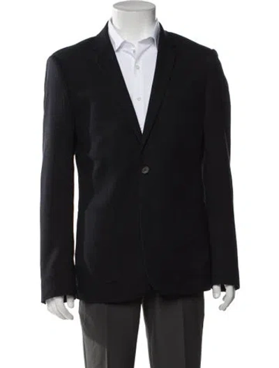 Pre-owned Sandro Wool Blazer In Blue