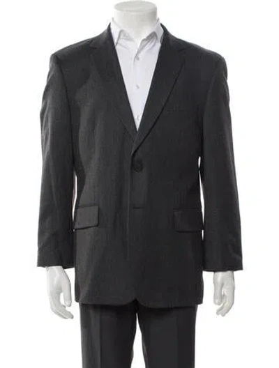 Pre-owned Sandro Wool Blazer In Gray