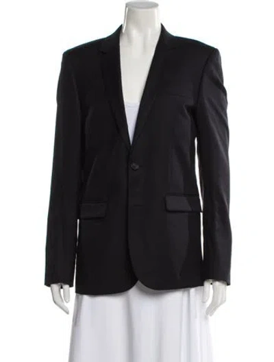 Pre-owned Sandro Wool Blazer In Gray