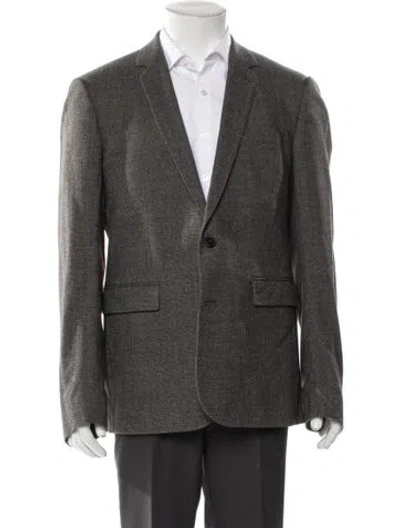 Pre-owned Sandro Wool Blazer In Gray