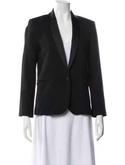 Pre-owned Sandro Wool Blazer In Gray