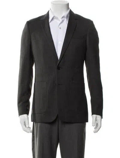 Pre-owned Sandro Wool Blazer In Gray