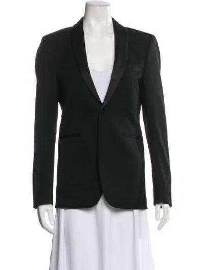 Pre-owned Sandro Wool Blazer In Green