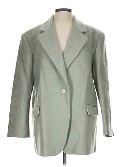 Pre-owned Sandro Wool Blazer Jacket In Gray