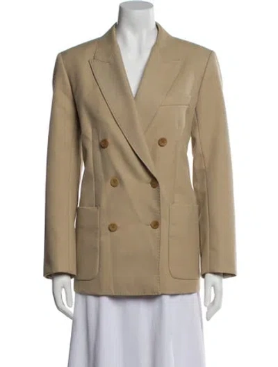 Pre-owned Sandro Wool Blazer In Neutral