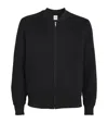 Sandro Wool-blend Bomber Jacket In Black