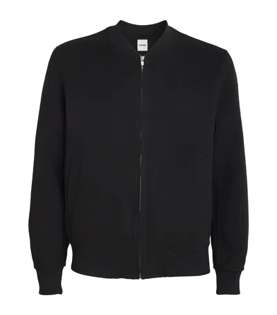 SANDRO WOOL-BLEND BOMBER JACKET