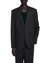 Sandro Wool Blend Classic Fit Suit Jacket In Black