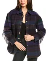 Sandro Wool-blend Coat In Green