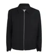 Sandro Zipped Cotton Shirt Jacket In Black