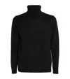 Sandro Wool-blend Rollneck Sweater In Black