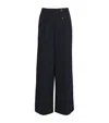 Sandro Wool-blend Tailored Trousers In Blue