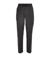 Sandro Elasticated-waist Tailored Trousers In Black
