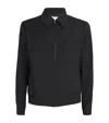 Sandro Wool-blend Twin-pocket Bomber Jacket In Black