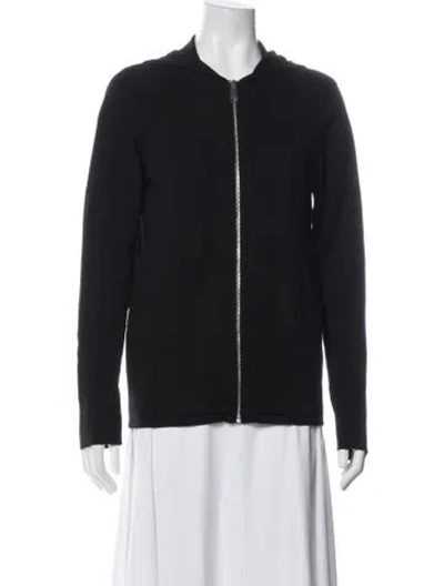Pre-owned Sandro Wool Bomber Jacket In Blue
