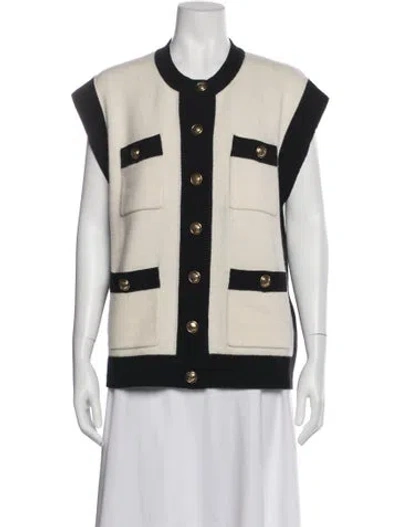 Pre-owned Sandro Wool Camouflage Print Sweater In Neutral