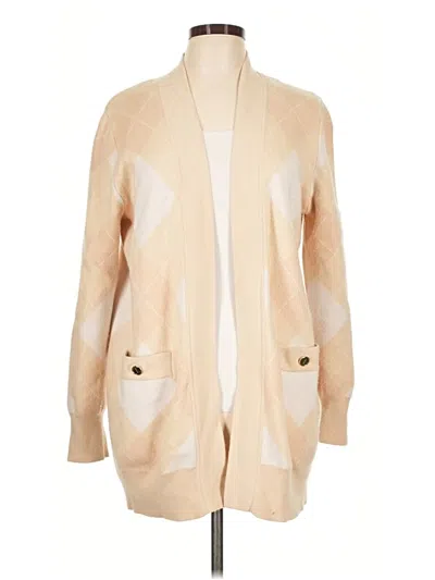 Pre-owned Sandro Wool Cardigan Sweater In Tan