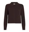Sandro Wool-cashmere Cardigan In Animal Print