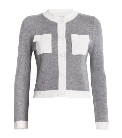 Sandro Wool-cashmere Cardigan In Gray