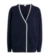 Sandro Wool-cashmere Cardigan In Blue