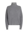 Sandro Wool-cashmere Rollneck Sweater In Black