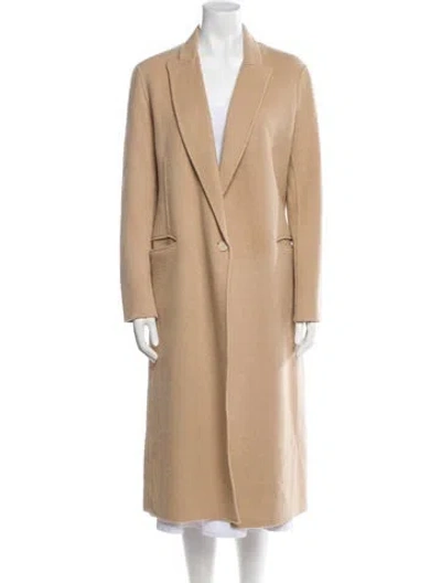 Pre-owned Sandro Wool Coat In Brown