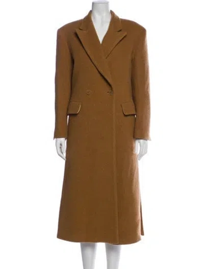 Pre-owned Sandro Wool Coat In Brown