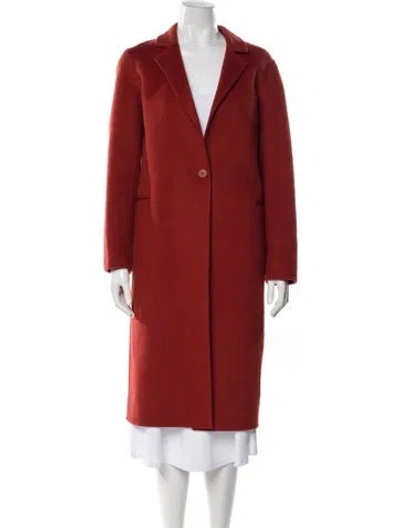 Pre-owned Sandro Wool Coat In Brown