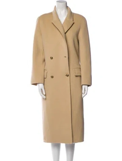 Pre-owned Sandro Wool Coat In Neutral