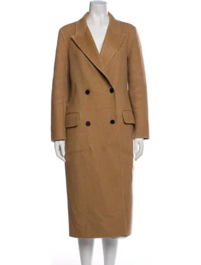 Pre-owned Sandro Wool Coat In Neutral