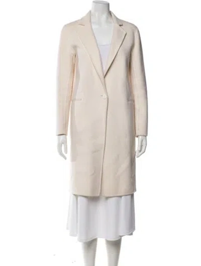 Pre-owned Sandro Wool Coat In Neutral