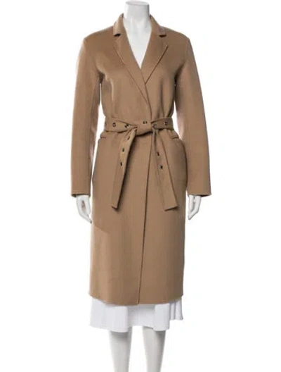 Pre-owned Sandro Wool Coat In Neutral
