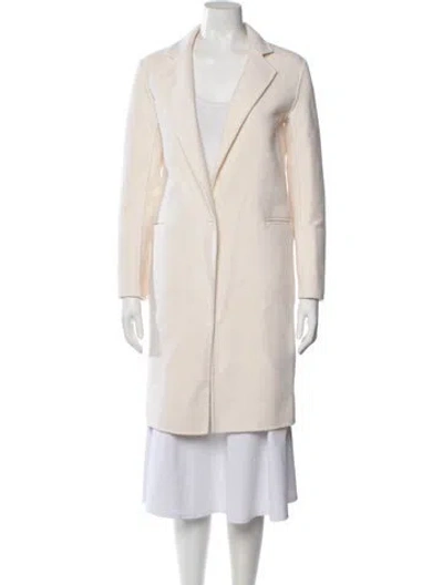 Pre-owned Sandro Wool Coat In Neutral