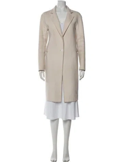 Pre-owned Sandro Wool Coat In Neutrals