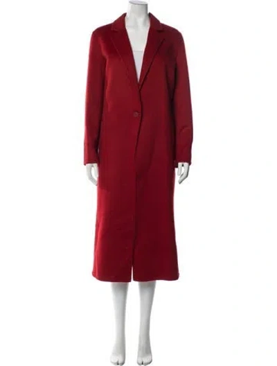 Pre-owned Sandro Wool Coat In Red